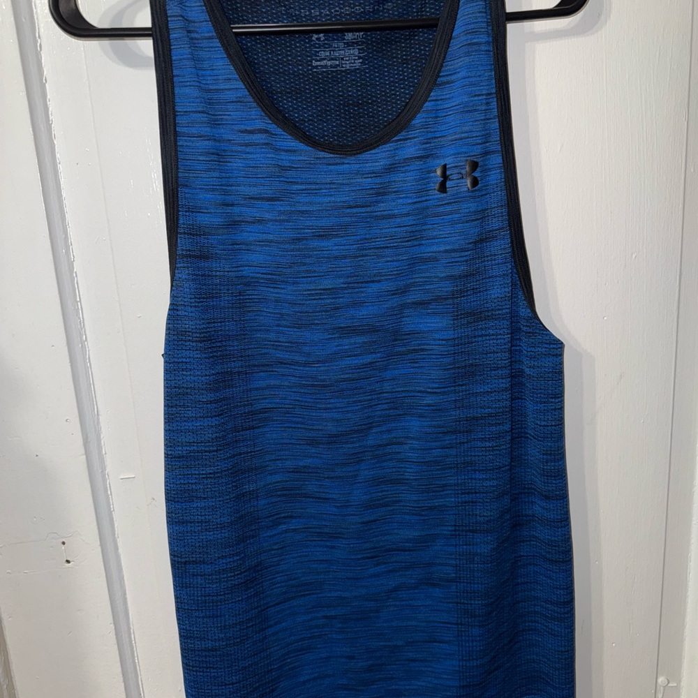 Under Armour Blue and Black Performance Tank Tops